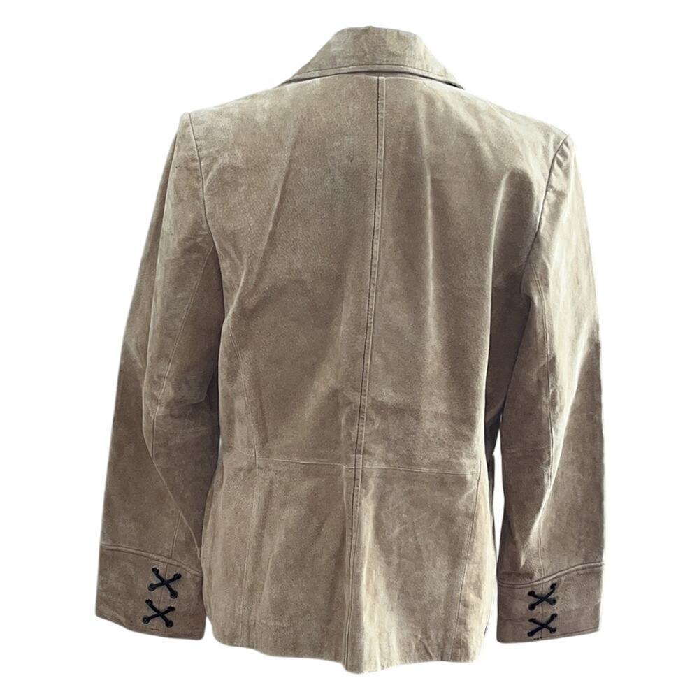Colebrook Women Vintage Leather Suede Western Jacket Size Medium Tan - Picture 3 of 6